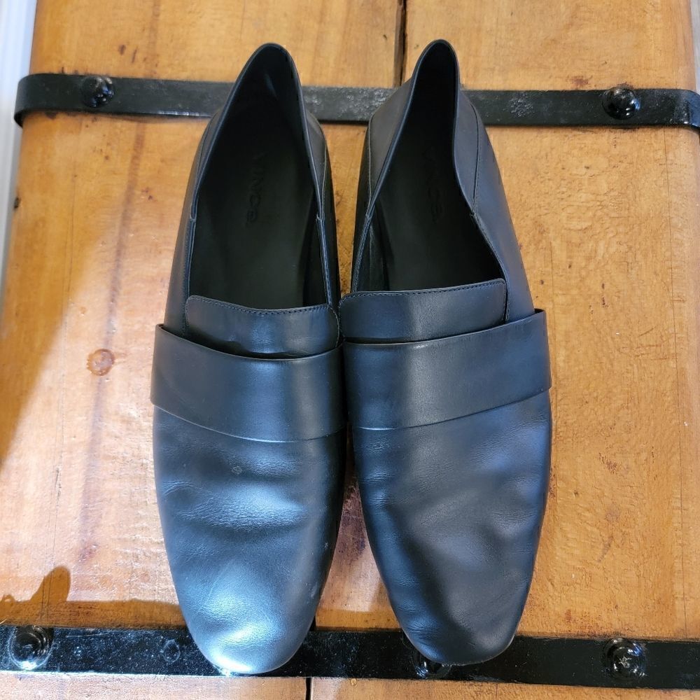Vince Mason Loafer Smooth Black Leather size 8.5